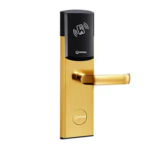 Door Card Lock Hotel Orbita 2021 Professional Rfid Electronic Hotel Handle Access Control Key Card Swipe Door Lock System With Free Software