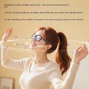 แว่นตากันแดดอัจฉริยะแบบแม่เหล็กโพลาไรซ์อเนกประสงค์<span class=keywords><strong>แปล</strong></span>งสัญญาณเสียง 3 มิติจาก AI - Product Image 4