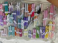 Pinceaux à logo personnalisé 100% pur Kolinsky pour ongles en acrylique, pinceau à ongles en acrylique pour nail art, six angles - Noir, pétales frisés