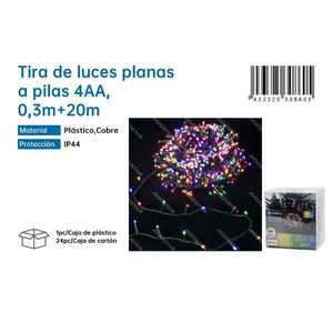สายไฟ LED 20 ม. สีเหลือง ใช้แบตเตอรี่ ตกแต่งภายนอกอาคาร - Product Image 2