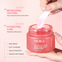 Crème de collagène en gelée pour le visage 110ml, collagène hydrolysé + soluble, crème hydratante, vente en gros, marque privée, usine OEM, soins de la peau