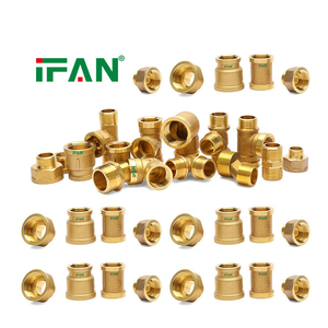 IFAN En gros Raccord de plomberie en laiton, Té femelle en <span class=keywords><strong>cuivre</strong></span>, Coude égal à filetage mâle pour conduite d'eau - Product Image 2