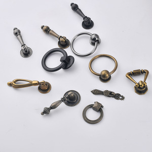 Furniture Handle And <b>Knob</b> Zinc Alloy Ring Shape Cabinet Drawer Pull Minimalist Design Durable Single Hole - Product Image 2