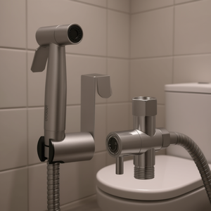 Db <b>Bidet</b> Sprayer For <b>Toilet</b> Handheld Wall Mounted 304 Stainless Steel Single Hole Minimalist Design Vertical <b>Spray</b> - Product Image 2