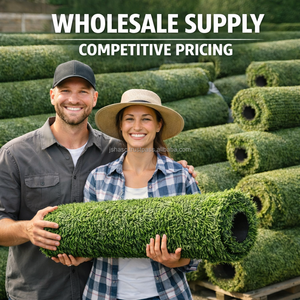 Césped Artificial Sintético de 20-50 mm, Varias Alturas, Alfombra de Césped Duradera para Jardín, Decoración de Interiores y Exteriores - Product Image 5