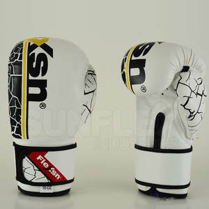 Venta directa de fábrica Guantes duraderos de entrenamiento de cuero PU de medio dedo para artes marciales y boxeo Incluye características de seguridad - Product Image 2