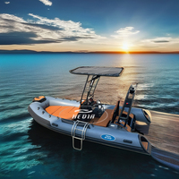 Bateau de pêche ponton gonflable certifié CE de 10 pieds avec ensemble combiné de moteur pour le style sportif d'aviron de lac