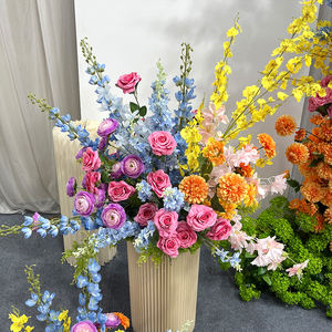 Promessa a <span class=keywords><strong>basso</strong></span> prezzo personalizzato <span class=keywords><strong>arco</strong></span> fiore artificiale all'ingrosso elegante bianco e rosa <span class=keywords><strong>arco</strong></span> fiore per la decorazione di nozze - Product Image 2