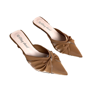 Sandali Eleganti da <span class=keywords><strong>Donna</strong></span> con Tacco Basso a Spillo Fiocco Traspiranti Antiscivolo <span class=keywords><strong>Scarpe</strong></span> da Cerimonia per Primavera Estate Festa <span class=keywords><strong>Matrimonio</strong></span> Taglie Forti - Product Image 1