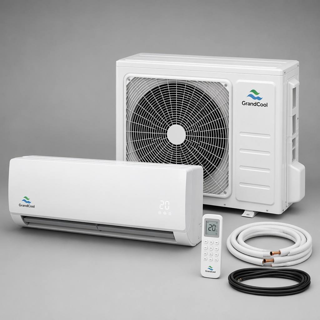 GrandCool 9000 24000 12000 18000 BTU Split <strong>AC</strong> China Manufacturer R32 <strong>Inverter</strong> <strong>SEER2</strong> Efficient Cooling