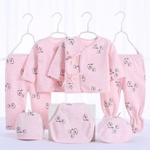 Ensemble de vêtements pour bébés garçons et filles, nouveau-né, 7 pièces, 100% coton, motif de dessin animé, pour un mois entier - Product Image 2