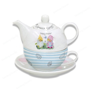 Juego de cena de cerámica con diseño de conejo de pascua, juego de cena de porcelana, divertido, <span class=keywords><strong>Bing</strong></span>, hueso de conejo, China, último diseño - Product Image 4