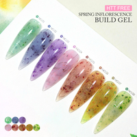 CAIXUAN Gel de Construction Printemps Inflorescence Sans HEMA ni TPO, Gel Dur Autolissant à Faible Chaleur, Gel d'Extension pour Ongles