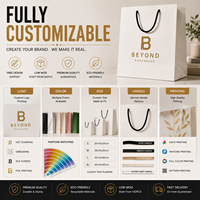 Sacs cadeaux pour petites entreprises, sacs cadeaux en papier personnalisés avec logo, emballage cadeau de luxe pour marques de boutiques et événements