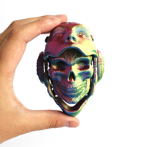 Llavero Mecánico de Calavera de Halloween OEM, Adorno con Diseño Impreso en 3D, Figuras Decorativas, Plástico Ecológico - Product Image 1
