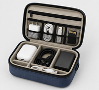 Étui de transport compact en EVA personnalisé pour câbles électroniques, chargeurs, écouteurs, adaptateurs et accessoires numériques