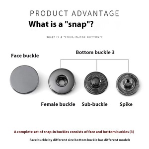 Chuyên gia lựa chọn áo khoác bốn nút với nút chụp đồng che giấu buộc Vòng kỹ thuật mạ chống ánh sáng - Product Image 4