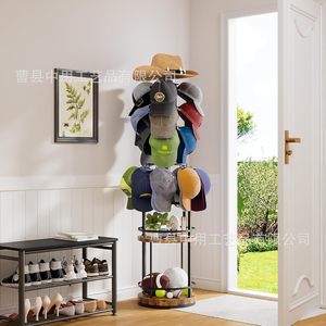 Ironwood <b>Hat</b> Display Rack Floor <b>Standing</b> Rotating Storage <b>Hat</b> Holder For Cap Organization - Product Image 3