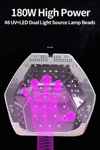<span class=keywords><strong>Lampe</strong></span> à ongles LED puissante de 180 W, design en strass, lumière rose, prise intégrée, <span class=keywords><strong>lampe</strong></span> à ongles <span class=keywords><strong>UV</strong></span> LED professionnelle pour un séchage rapide - Product Image 6