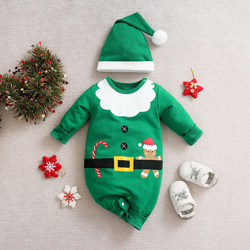 Lt123wj275 green gingerbread man-poly-cotton 59cm90cm