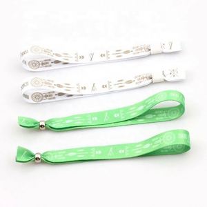 สายรัดข้อมือผ้าพิมพ์ลายแบบใช้ครั้งเดียวสำหรับขายส่ง พร้อมริบบิ้นประดับหัวเข็มขัดพลาสติกหรูหรา สำหรับกิจกรรมต่างๆ แฟชั่นและกีฬา - Product Image 5
