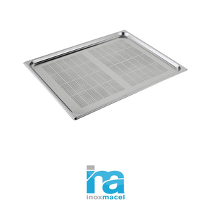 Bac alimentaire perforé en acier inoxydable GN 2/1 65 × 53 × 2 h cm, 2550 g Inox Inox Macel - Product Image 4