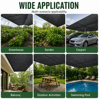 Filet d'ombrage noir haute densité pour plantes succulentes, rouleau de toile pare-soleil pour serres, pépinières, vergers et agriculture