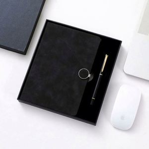 Customizable 2025 Luxury Refillable Diary Stationery Promotional Business Magnetic Hardcover 100gsm Paper Journal Pen Gift <b>Set</b> - Product Image 5