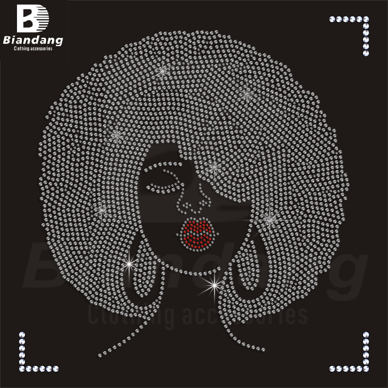 Mexico Rhinestone Template Mexicana Lady Design Rhinestone Template - Hot Fix Crystals