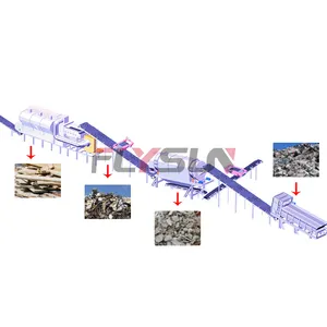 500 tons per day city garbage sorting line and city waste treatment machinery