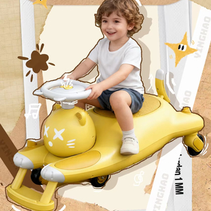 Voiture électrique Bluetooth pour enfants, 24V, avec lumières colorées en forme de chat, connectivité, voiture à bascule, jouet, voiture à bascule - Product Image 1