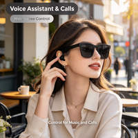 Lunettes de soleil intelligentes avec commande par bouton-poussoir et double batterie - Assistant vocal, navigation musicale, appels et plus encore