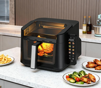 7L 270 ° Friteuse à air avec fenêtre visible et écran tactile couleur à 8 icônes