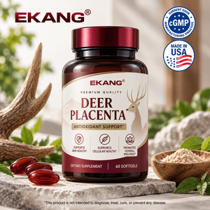 Cápsulas Blandas de Placenta de Ciervo de Marca Privada Hechas en EE. UU., Suplemento Dietético con Antioxidantes, 60 Cápsulas Blandas - Product Image 1