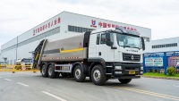 Camion à ordures compacteur hydraulique Sinotruk Howo 8x4 26m3, diesel manuel Euro 6, pour le transport des déchets municipaux