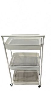 Modern Stainless Steel Foldable Cart Foldable Kitchen Gadgets 3 Layers Sample Available Easy Bulk Order Premium Folding Cart - Product Image 3