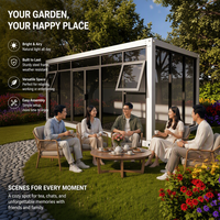 Maison Modulaire Conteneurisée Préfabriquée avec Verrière et Terrasse sur le Toit – Cabane Moderne pour Café, Jardin et Bureau
