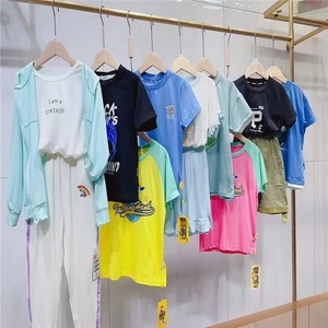 Ropa Infantil Mixta, Vestido de Moda, Camiseta y Pantalones Cortos <span class=keywords><strong>para</strong></span> Niños, Algodón, Estilo Primavera - Product Image 5