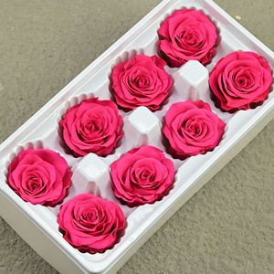 Fleur éternelle de qualité B, 4-5 roses séchées, couverture en verre artisanale, licorne, matériel de bricolage, petit ours - Product Image 5
