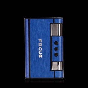 ขายส่งเคสบุหรี่บางพิเศษบุหรี่โผล่ออกมาอัตโนมัติพร้อมไฟแช็กเปลวไฟ<span class=keywords><strong>ก</strong></span>ันลม - Product Image 6