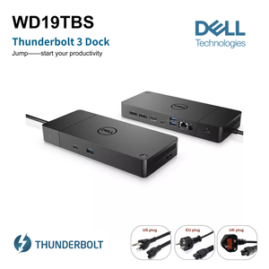 <span class=keywords><strong>Station</strong></span> d'accueil Thunderbolt 3 d'origine pour Dell WD19TBS avec adaptateur 130W/180W, <span class=keywords><strong>station</strong></span> d'accueil USB-C triple écran - Product Image 1