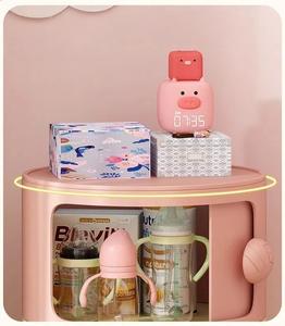 クラシックセレブリティシンプルモダンクリームキッズプラスチックボックスビン多層コスメティックベッドサイドテーブルリビングルームおもちゃ収納キャビネット - Product Image 5