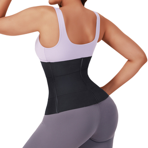 HEXIN <span class=keywords><strong>en</strong></span> stock Corset coupe-taille pour femmes avec contrôle de la graisse du ventre Split Plus Size Latex Waist Trainer Shaper - Product Image 3