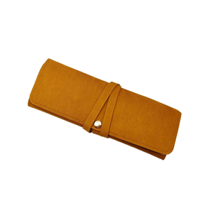 Estuche enrollable de viaje de cuero PU para joyas, con logo personalizado, para anillos, collares y pendientes, bolsa de almacenamiento, muestra gratuita en stock, estuches de regalo al por mayor - Product Image 1