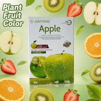 Fabrieksmatig geproduceerde donkerbruine zwarte haarkleuring crème appel haarkleur 72 planten fruitkleur ammoniavrij natuurlijk extract
