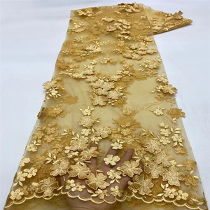 DELACE – robe de mariée multicolore en dentelle à fleurs 3d, tissu floral coloré, dernière collection - Product Image 3