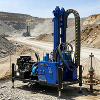 Foreuse de puits d'eau à moteur diesel 300m, livraison gratuite, pour projet d'approvisionnement en eau rural, certifiée CE, directement de l'usine