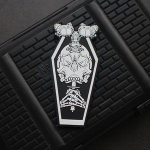 Timbre en caoutchouc chaud transparent re-gravé tactique PVC tridimensionnel crochet boucle en plastique Badge sac timbre <span class=keywords><strong>pour</strong></span> vêtements patchs - Product Image 1