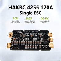 HAKRC 120A 12S 4-en-1 PDB ESC Carte de distribution d'alimentation 4 axes 5V 12V BEC pour drone agricole et industriel de levage lourd