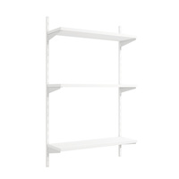Kit d'étagères murales en métal pour l'organisation de rangement à domicile et au bureau, étagères de rangement DIY pour l'organisation modulaire des étagères murales